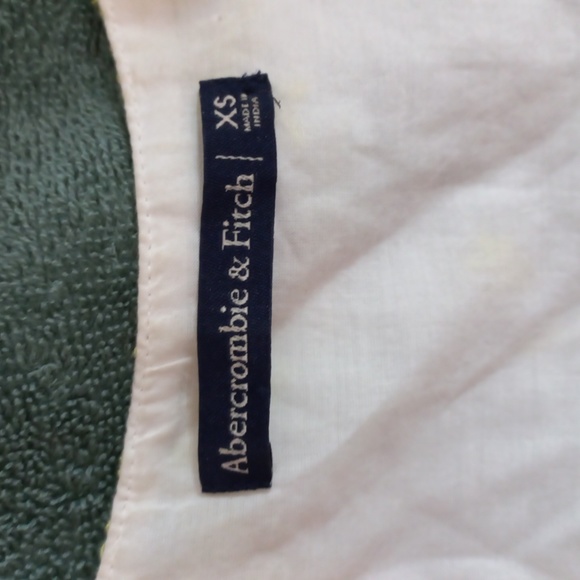 ABERCROMBIE & Fitch Tie Front Cotton Blend embroidered floral Size XS - Picture 2 of 5